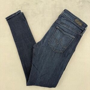 AG Adriano Goldschmied Farrah High Rise Skinny Jeans Dark Wash Women's 27R